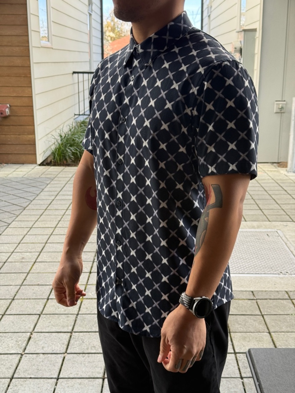 Lululemon Airing Easy button-up short sleeve